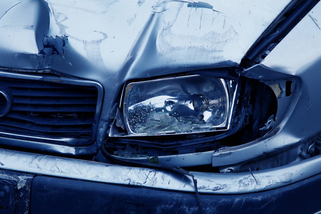 Car accident needing an insurance claim.